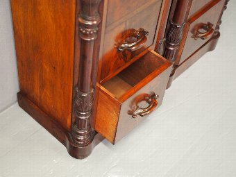 Antique Pair of Victorian Mahogany Lockers or Chest of Drawers