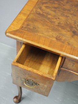Antique George II Style Burr Walnut Writing Table