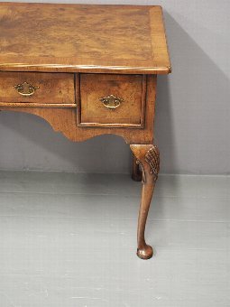 Antique George II Style Burr Walnut Writing Table