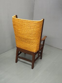 Antique Large Oak Orkney Chair