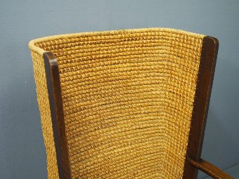 Antique Large Oak Orkney Chair