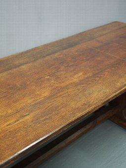 Antique Gothic Style Oak Refectory Table