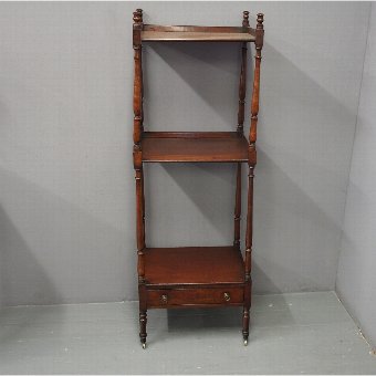 George III Mahogany Three Tier Whatnot