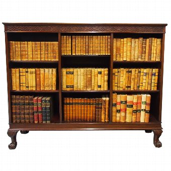 Georgian Style Mahogany Open Bookcase