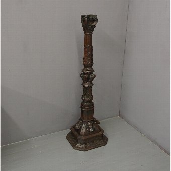 17th Century Carved Oak Stand