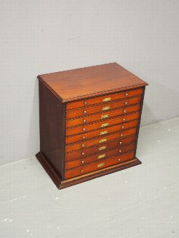 Victorian Mahogany Collectors Cabinet