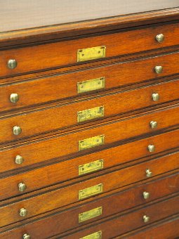 Antique Victorian Mahogany Collectors Cabinet