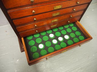 Antique Victorian Mahogany Collectors Cabinet