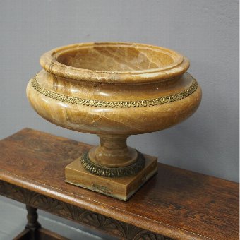 Large Alabaster Roman Style Urn