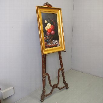 Art Nouveau Oak Easel