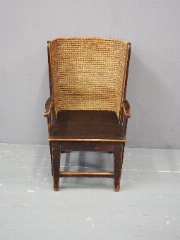 Antique Late 19th Century Pine Orkney Chair