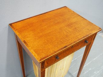 Antique George III Inlaid Mahogany Work Table