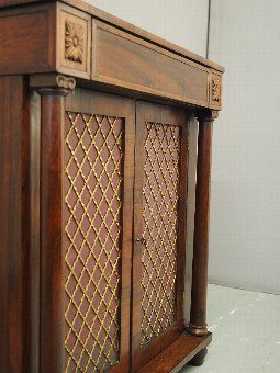 Antique Regency Rosewood Side Cabinet