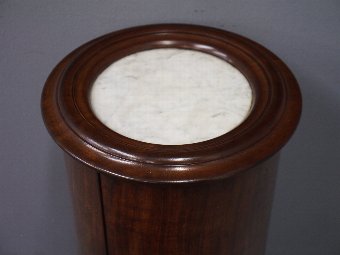 Antique Victorian Mahogany and Marble Top Pedestal