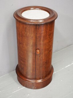 Antique Victorian Mahogany and Marble Top Pedestal