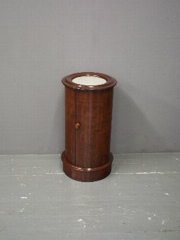 Antique Victorian Mahogany and Marble Top Pedestal