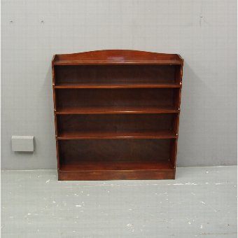 Edwardian Mahogany Open Bookcase