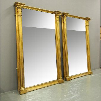 Pair of George IV Carved and Gilded Pier Mirrors
