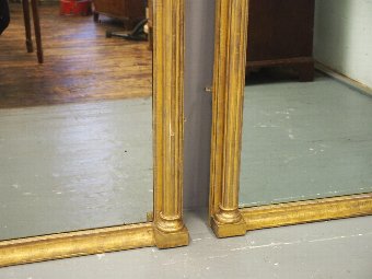 Antique Pair of George IV Carved and Gilded Pier Mirrors