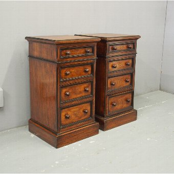 Pair of Aesthetic Movement Style Bedsides