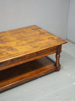 Antique Solid Oak Coffee Table