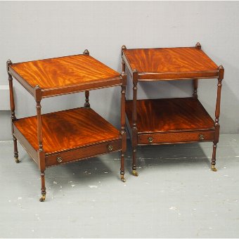 Pair of Georgian Style Mahogany Tables