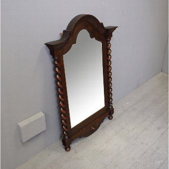 Oak Jacobean Style Wall Mirror
