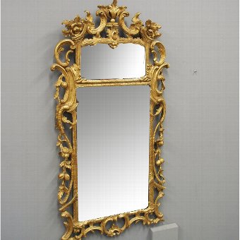 George II Carved Giltwood Mirror