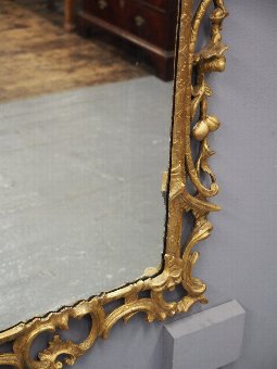 Antique George II Carved Giltwood Mirror