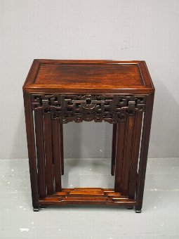 Antique Nest of 4 Chinese Occasional Tables