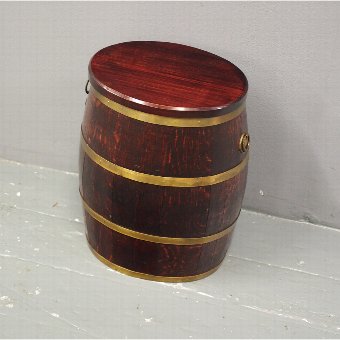 Oak and Brass Bound Barrel