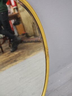 Antique  Adams Style Oval Gilt Mirror