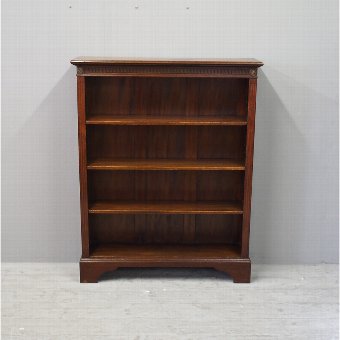 Adams Style Mahogany Open Bookcase