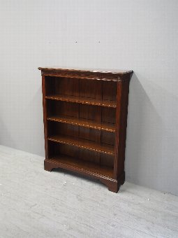 Antique Adams Style Mahogany Open Bookcase