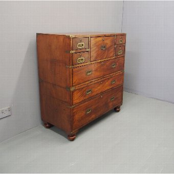 Campaign Secretaire Chest by William Day and Son