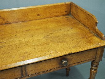 Antique George IV Scumbled Pitch Pine Side Table