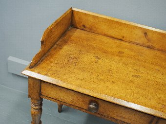 Antique George IV Scumbled Pitch Pine Side Table