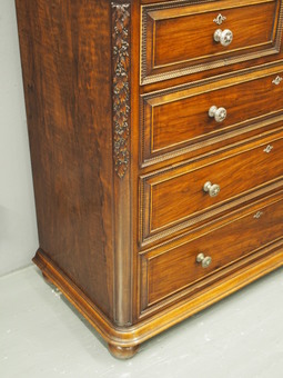 Antique  Victorian Walnut Chest of Drawers by Morison and Co