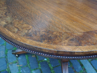 Antique Oak and Pollard Oak Breakfast Table by William Trotter