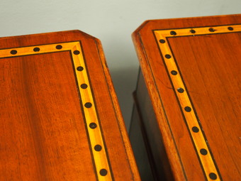 Antique Pair of Arts and Crafts Influence Bedsides