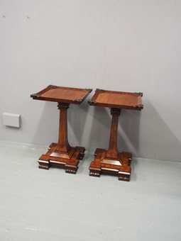 Antique Pair of George IV Mahogany Occasional Tables