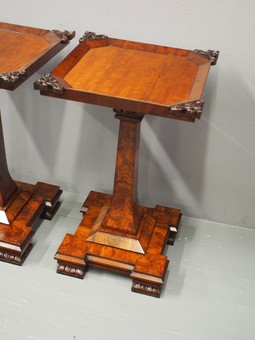 Antique Pair of George IV Mahogany Occasional Tables