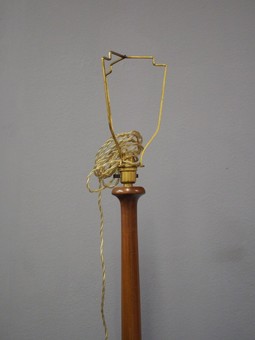 Antique Red Walnut Standard Lamp