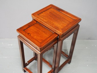 Antique Chinese Hardwood Nest of Tables