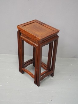 Antique Chinese Hardwood Nest of Tables