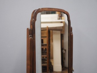 Antique Whytock and Reid Mahogany Cheval Mirror