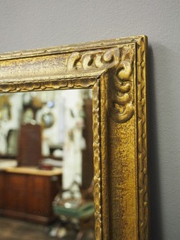 Antique Pair of Gilded Pine Mirrors