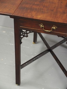 Antique Chippendale Period Mahogany Pembroke Table