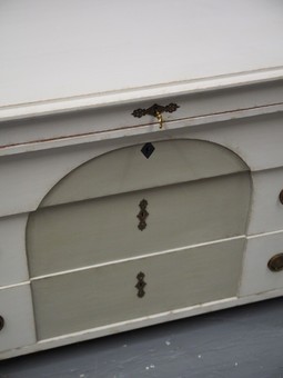 Antique Swedish Empire Style Painted Chest of Drawers