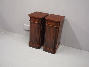 Antique Pair of Victorian Mahogany Pedestals or Bedsides